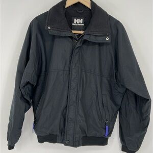 Vintage Helly‎ Hansen Black Winter Fleece Lined Coat Unisex